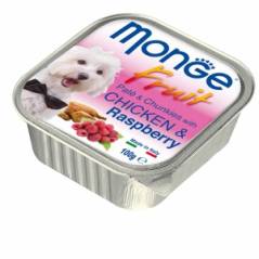 картинка MONGE Pate & Chunkies with Chicken & Raspberry от ЗОО-магазина К-9