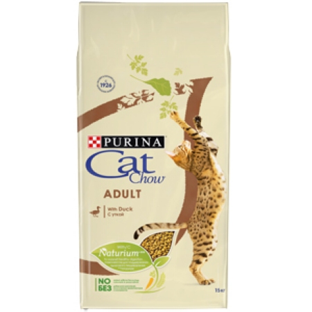 картинка Purina CAT CHOW "Adult" сухой корм для кошек с Уткой от ЗОО-магазина К-9