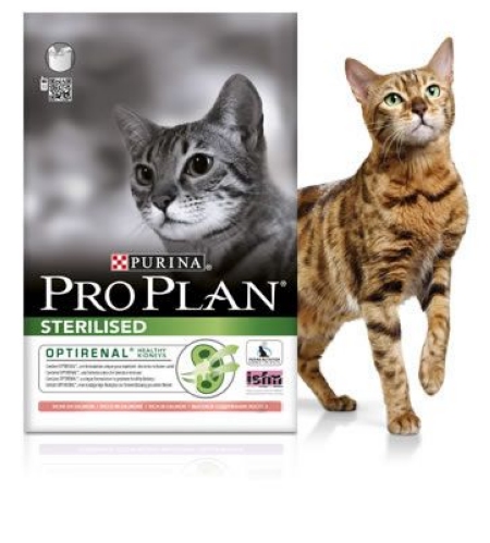 картинка Purina Pro Plan для стерилизованных кошек и кастрированных котов  лосось от ЗОО-магазина К-9