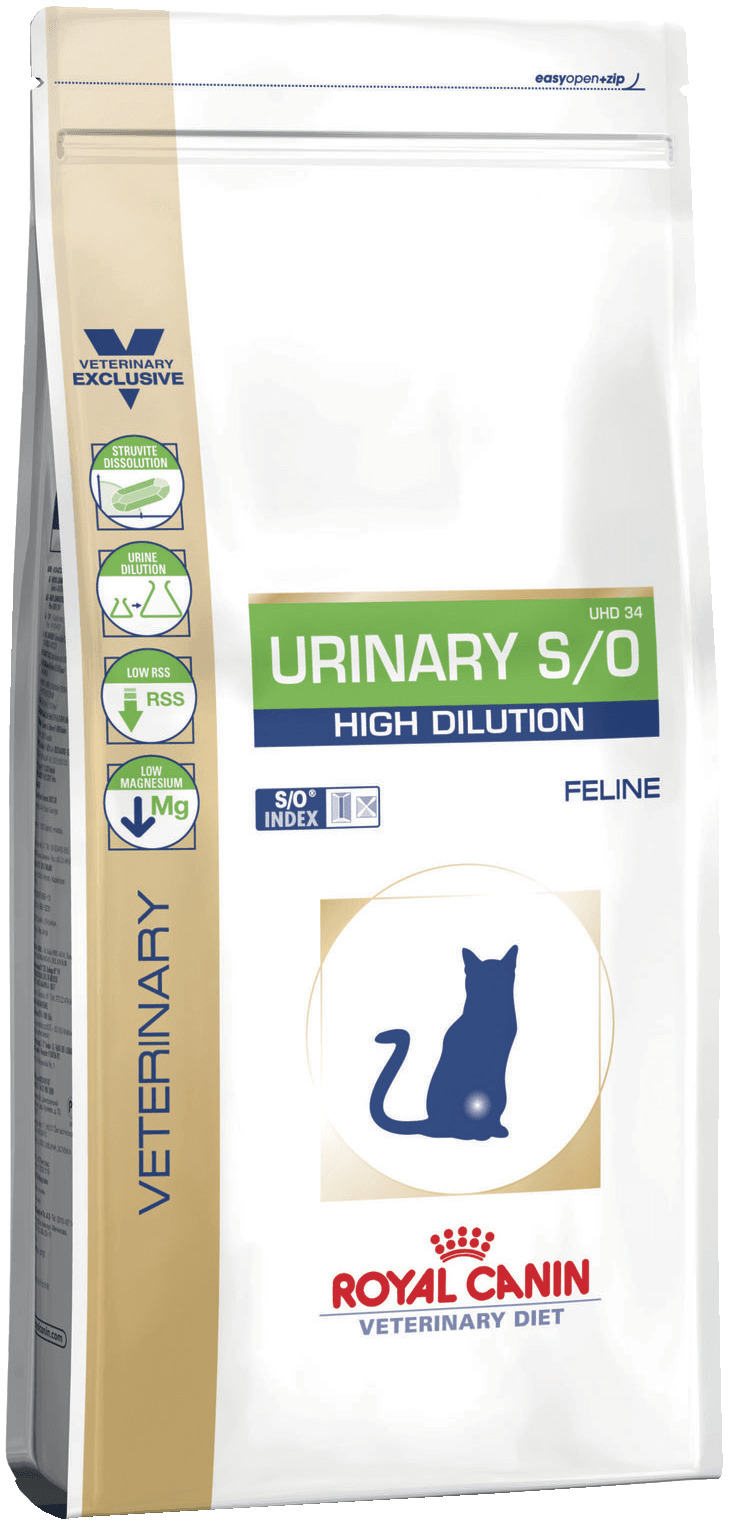 картинка Royal Canin URINARY S/O HIGH DILUTION UHD34 от ЗОО-магазина К-9