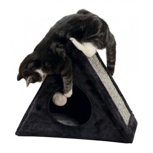 картинка Домик для сна для кошки и котят. С игрушкой на резинке от ЗОО-магазина К-9