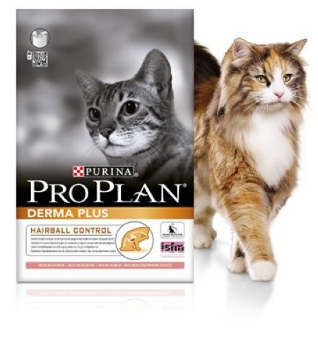 картинка Purina Pro Plan Derma Plus для кошек с чувствительной кожей лосось от ЗОО-магазина К-9