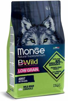 картинка MONGE Low Grain Wild Boar All Breed от ЗОО-магазина К-9