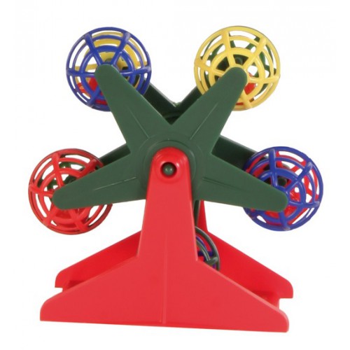 картинка Пластиковая игрушка для попугаев и канареек,с шариками-погремушками от ЗОО-магазина К-9