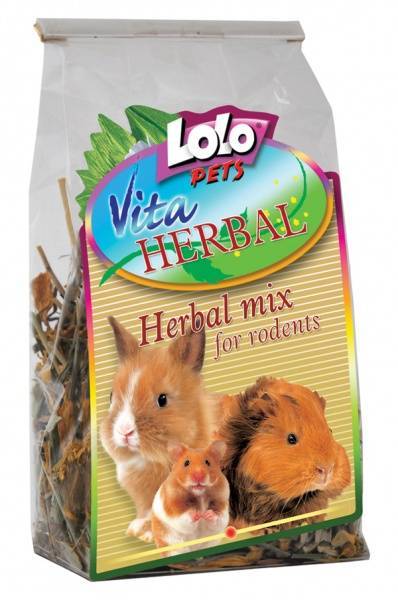 картинка LoLo pets HERBAL для грызунов и кроликов смесь лекарственных трав от ЗОО-магазина К-9