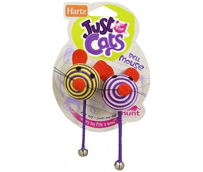 картинка Игрушка HARTZ Just For Cats Bell Mouse Cat Toy от ЗОО-магазина К-9