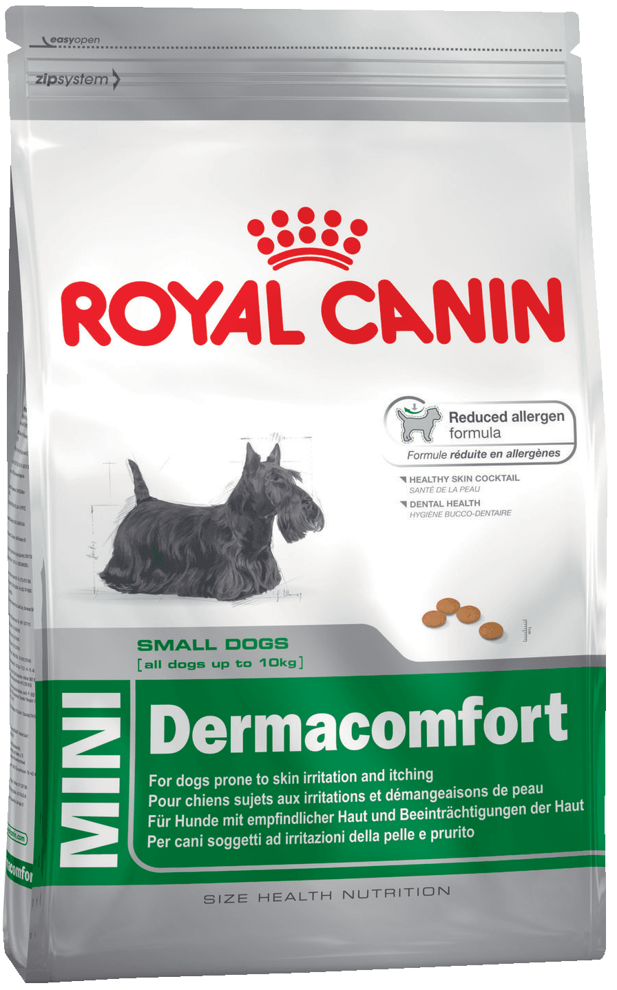 картинка  Royal Canin MINI DERMACOMFORT от ЗОО-магазина К-9