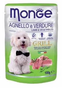 картинка MONGE Grill Pouch with Lamb & Vegetable от ЗОО-магазина К-9