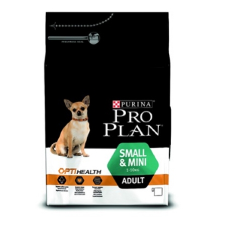 картинка Purina Pro Plan "Adult Small" сухой  для собак мелких и карликовых пород курица с рисом от ЗОО-магазина К-9
