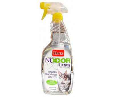 картинка Средство для уничтожения запахов в кошачьих туалетах не ароматизированное 503мл Hartz Nodor от ЗОО-магазина К-9