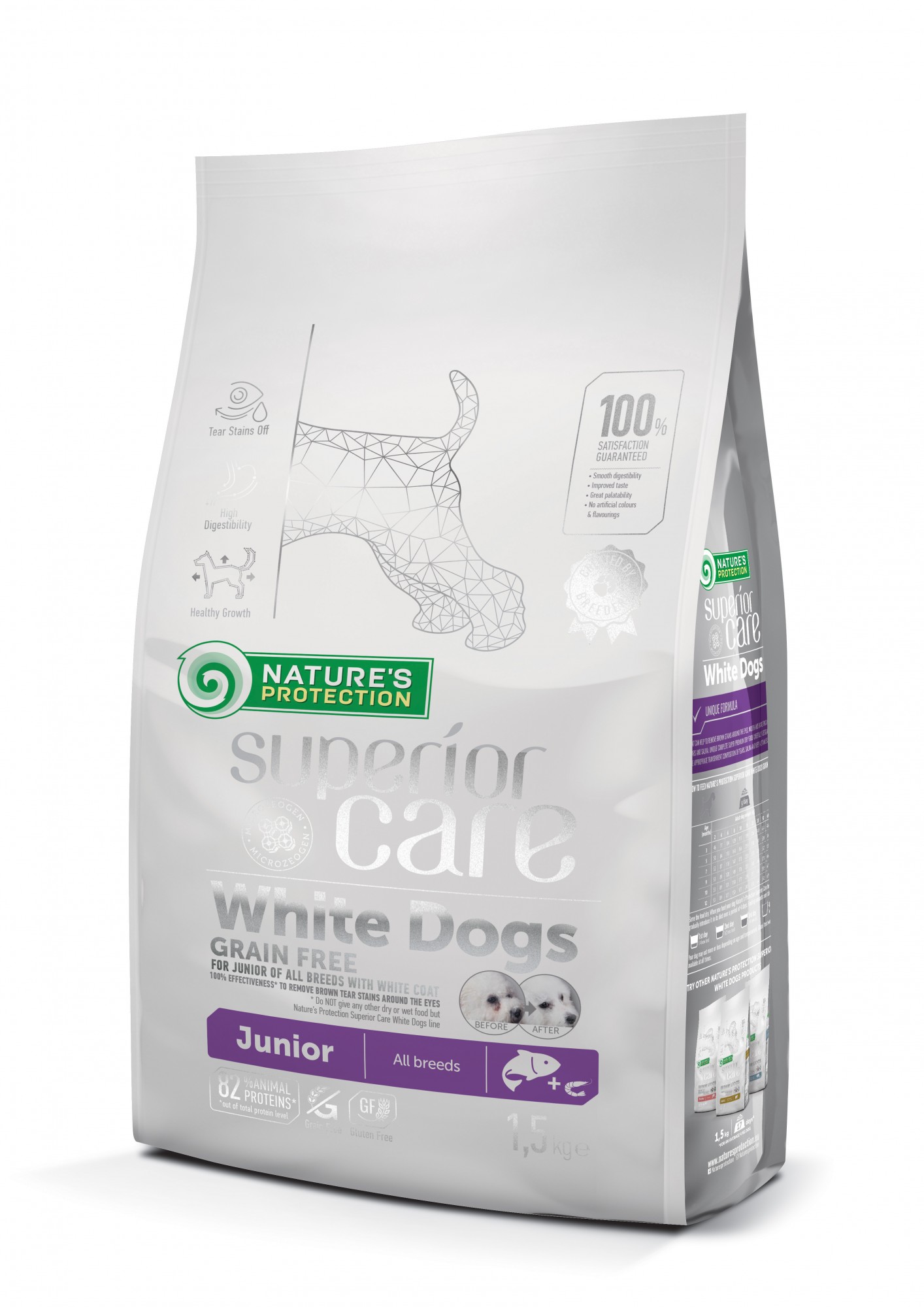 картинка NP Superior Care White Dogs Grain Free Salmon Junior All Breeds от ЗОО-магазина К-9