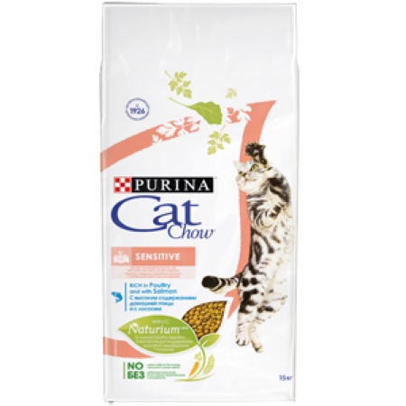 картинка Purina CAT CHOW "Special Care" Sensitive сухой корм для кошек с чувствительным пищеварением от ЗОО-магазина К-9