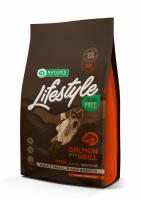 картинка NP Lifestyle Grain Free Salmon with krill Adult Small and Mini Breeds беззерновой корм для взрослых собак маленьких и миниатюрных пород от ЗОО-магазина К-9