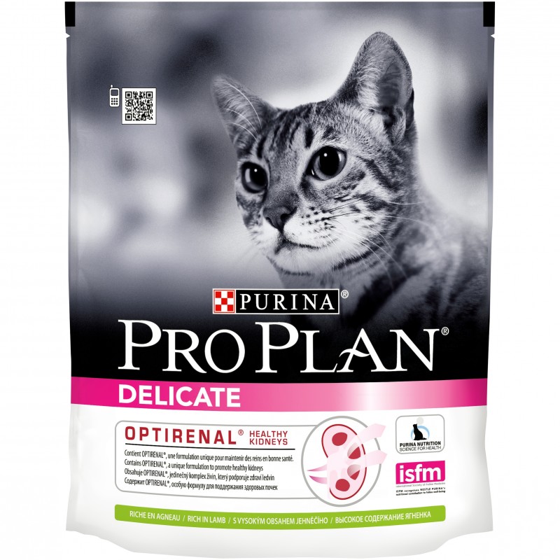 картинка Purina Pro Plan Delicate для кошек с чувствительным пищеварением ягненок от ЗОО-магазина К-9