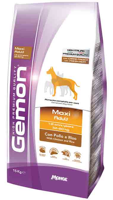 картинка Gemon Dog Maxi Adult сухой корм с курицей для взрослых собак от ЗОО-магазина К-9