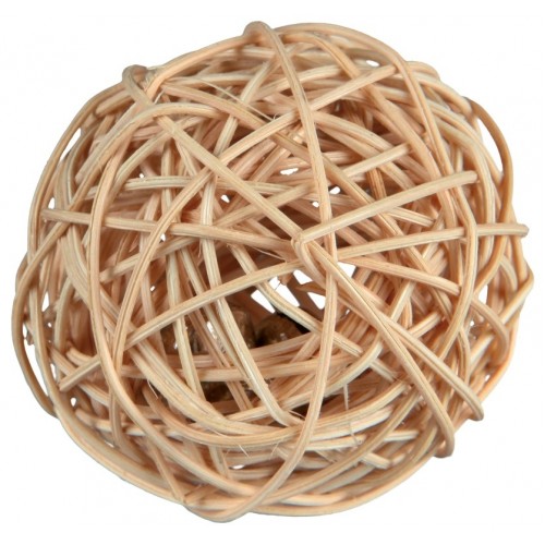картинка Игрушка для хомячков. Плетеный мячик. Внутри колокольчик.  от ЗОО-магазина К-9