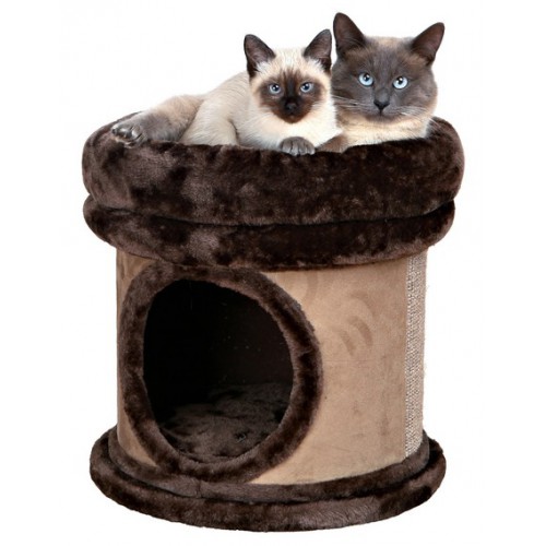 картинка Спальное место и домик для кошек, когтеточка. Верх-плюш, внутри мягкая подушка от ЗОО-магазина К-9