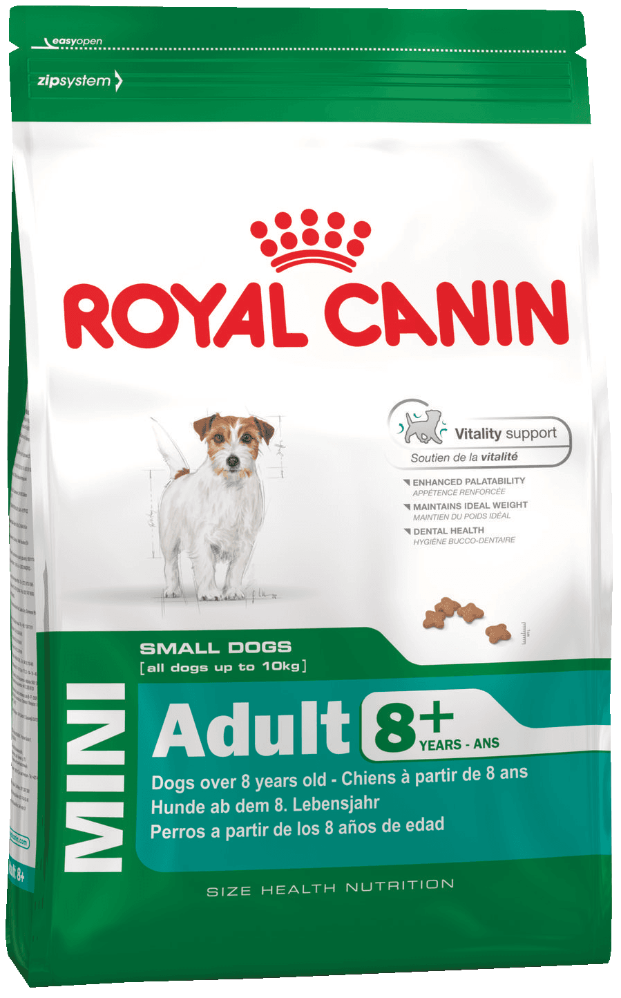 картинка Royal Canin MINI ADULT 8+ от ЗОО-магазина К-9