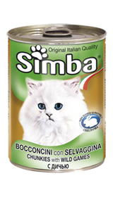 картинка Simba Cat кусочки для кошек с дичью от ЗОО-магазина К-9