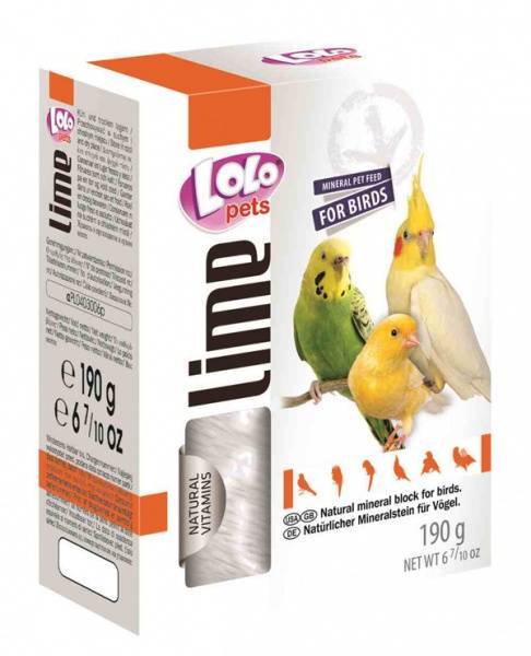 картинка LoLo pets Минеральный камень для декоративных птиц натуральный XL от ЗОО-магазина К-9