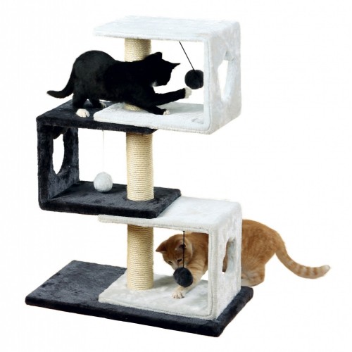 картинка Игровая площадка Piero для кошек. Столбик-когтеточка из высококачественного сизаля, места для сна из плюша. от ЗОО-магазина К-9