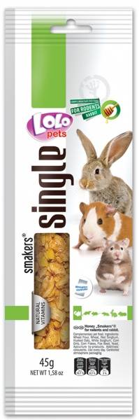 картинка LoLo pets Smakers для грызунов и кроликов медовый WEEKEND STYLE от ЗОО-магазина К-9