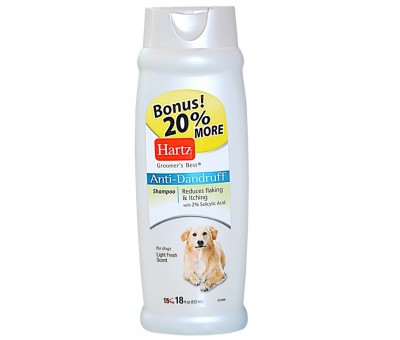 картинка Шампунь Hartz «Groomer’s Best» Anti-Dandruff Shampoo for Dogs от ЗОО-магазина К-9