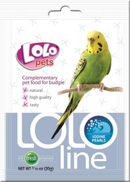 картинка LoLo pets Lololine для волнистых попугаев "Йодовые жемчужины" от ЗОО-магазина К-9