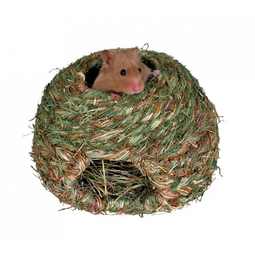 картинка Травяной домик для хомяков и мышек. от ЗОО-магазина К-9
