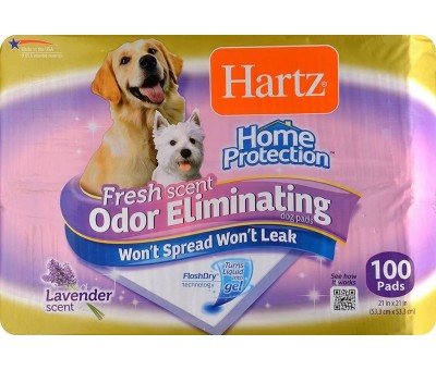 картинка Впитывающие пеленки Hartz с запахом лаванды для собак  53х53см от ЗОО-магазина К-9