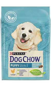 картинка Purina DOG CHOW "Puppy" сухой корм для щенков до 1 года курица от ЗОО-магазина К-9