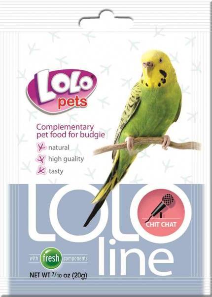 картинка LoLo pets Lololine для волнистых попугаев "Чик-чирик" от ЗОО-магазина К-9