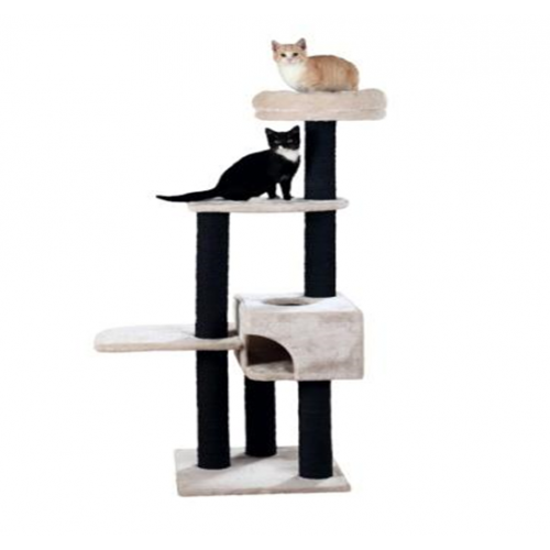 картинка Игровая площадка Nita для кошек и котят. Столбики-когтеточки из высококачественного сизаля, место для сна из плюша с флисовым заполнением. от ЗОО-магазина К-9
