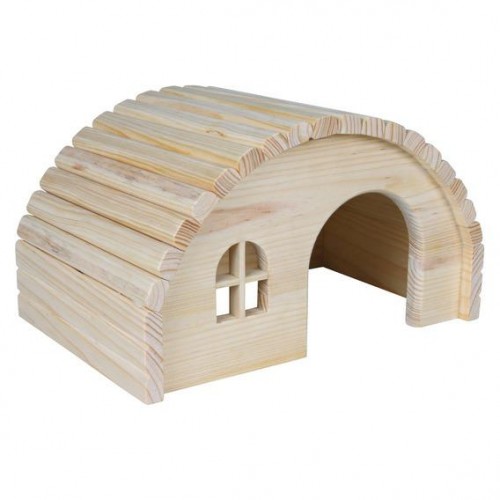 картинка Деревянный домик для хомячков, изготовлен без гвоздей. от ЗОО-магазина К-9