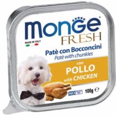 картинка MONGE Pate with Chunkies Chicken от ЗОО-магазина К-9