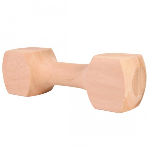 картинка Игрушка для собак, деревянная гантель, используется для обучения и игры,  вес  650гр от ЗОО-магазина К-9