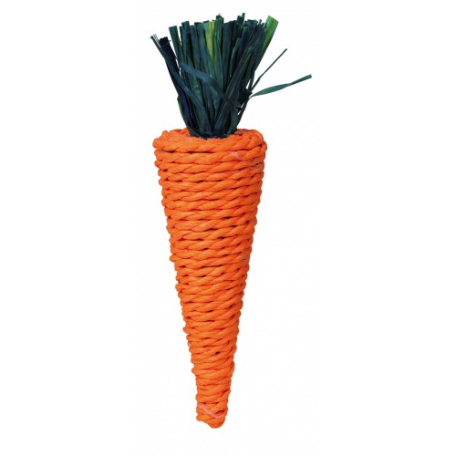 картинка Плетеная игрушка (морковка) выполнена из полностью натуральных материалов. от ЗОО-магазина К-9