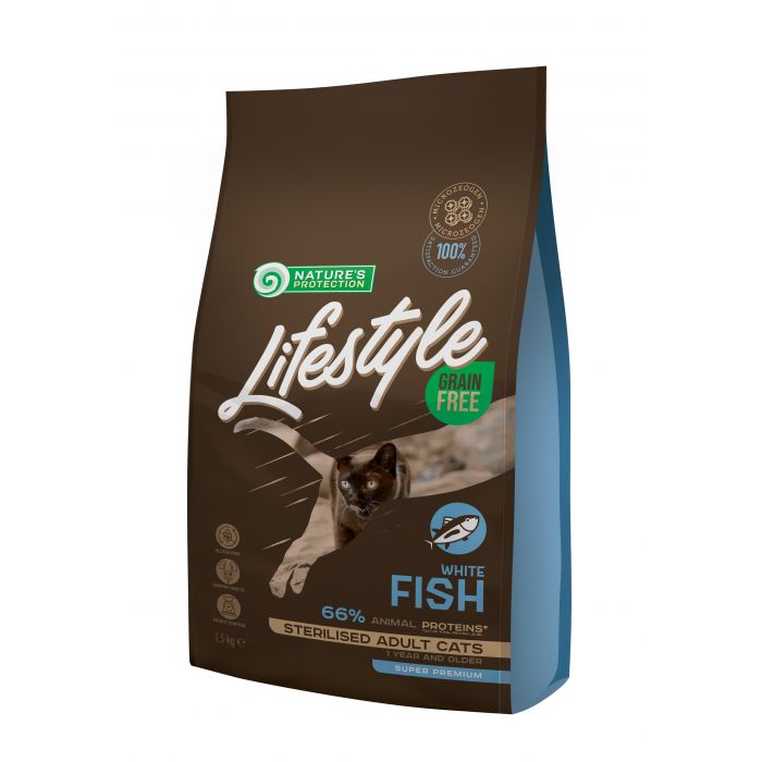 картинка NP Lifestyle  Grain Free White Fish Sterilised  Adult Cat от ЗОО-магазина К-9