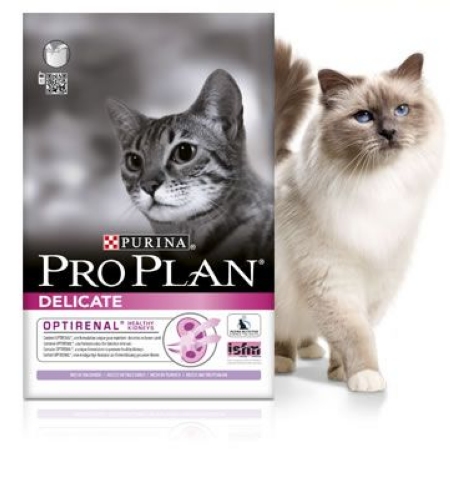 картинка Purina Pro Plan Delicate для кошек с чувствительным пищеварением  индейка от ЗОО-магазина К-9
