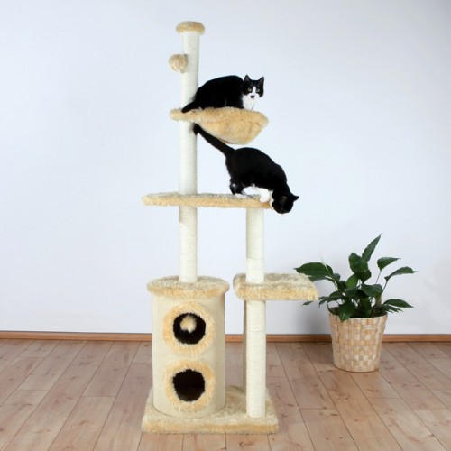 картинка Игровая площадка Maqueda для кошек. Основание, спальные места и гамак - плюш с длинным ворсом от ЗОО-магазина К-9